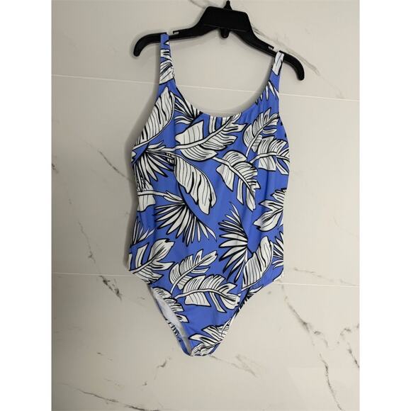 Freya Women's Floral Underwire One Piece Swimsuit Blue Size 36DD - Picture 8 of 12